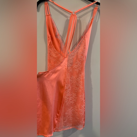 Excellent Condition, Victoria's Secret DeepV, Satin/Lace Strappy Slip Dress, SzM - Picture 4 of 8